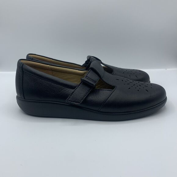Hotter Sunset Black Leather Comfort Shoes, Womens US 6.5 - Picture 3 of 8